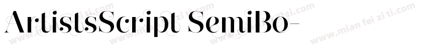 ArtistsScript SemiBo字体转换